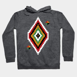 Colorful Libyan Diamond Shape Pattern Hoodie